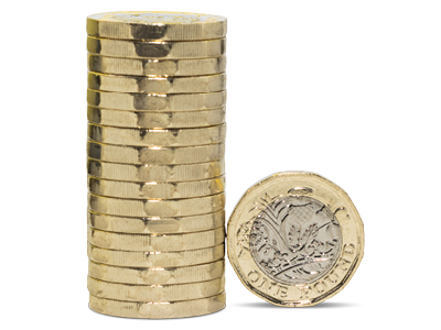 A stack of coins