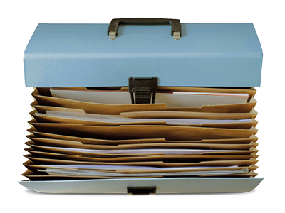 A number of documents all in a large file
