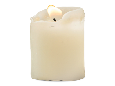 A white candle