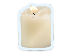 A white candle